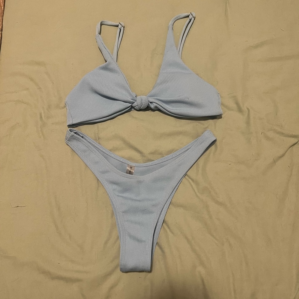 Baby blue bikini set